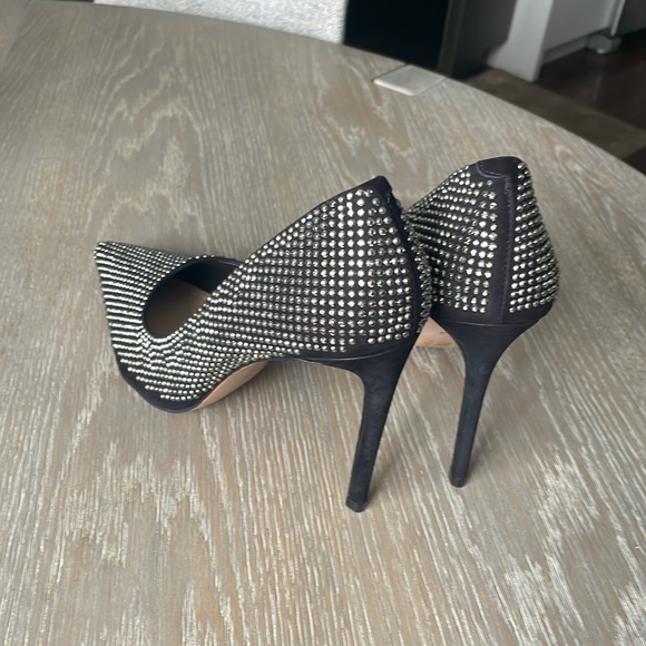Schutz low crystal heels , size 10; new main image 3